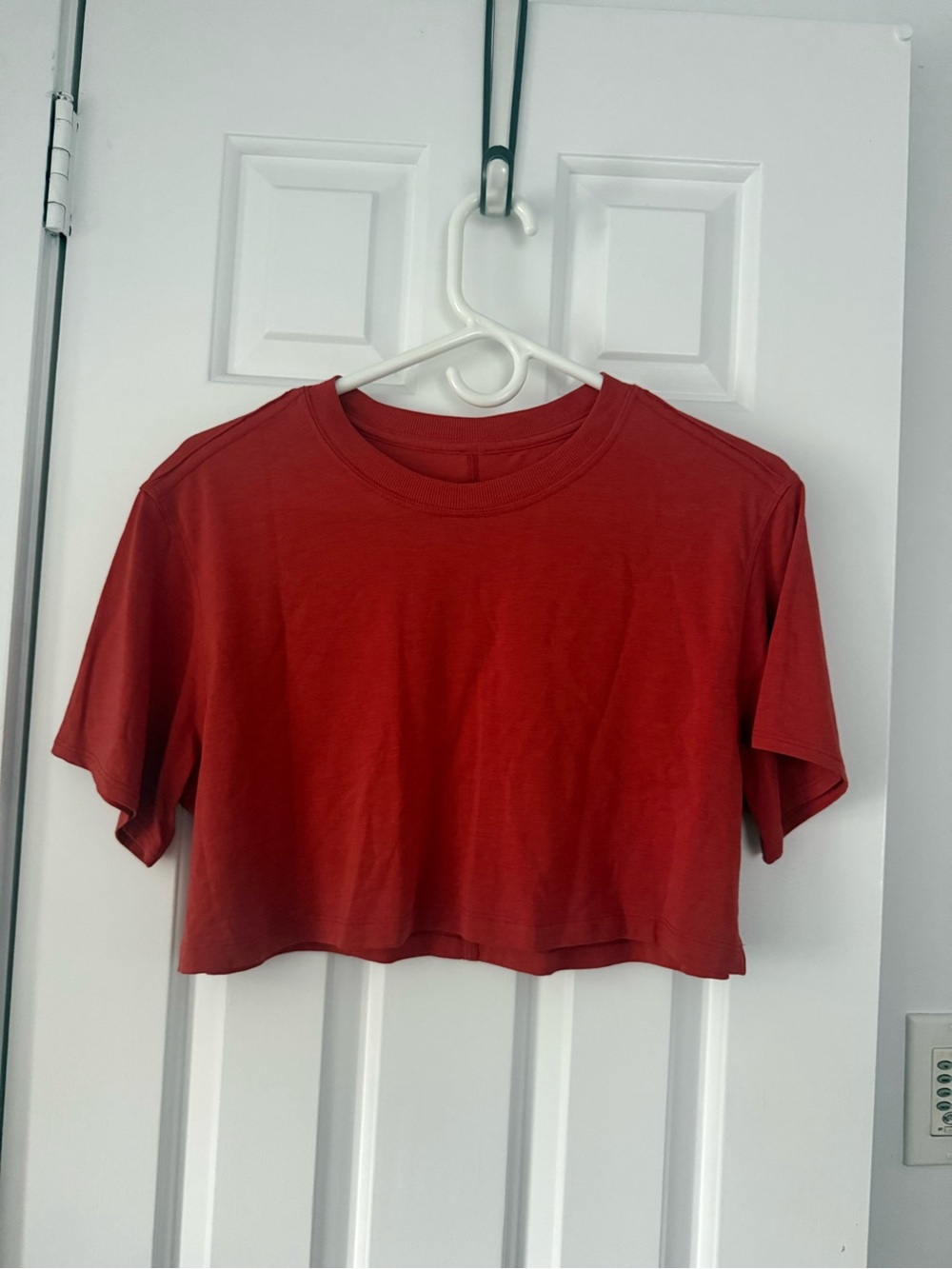 lululemon athletica All Yours Cropped Crew Tee - Red
